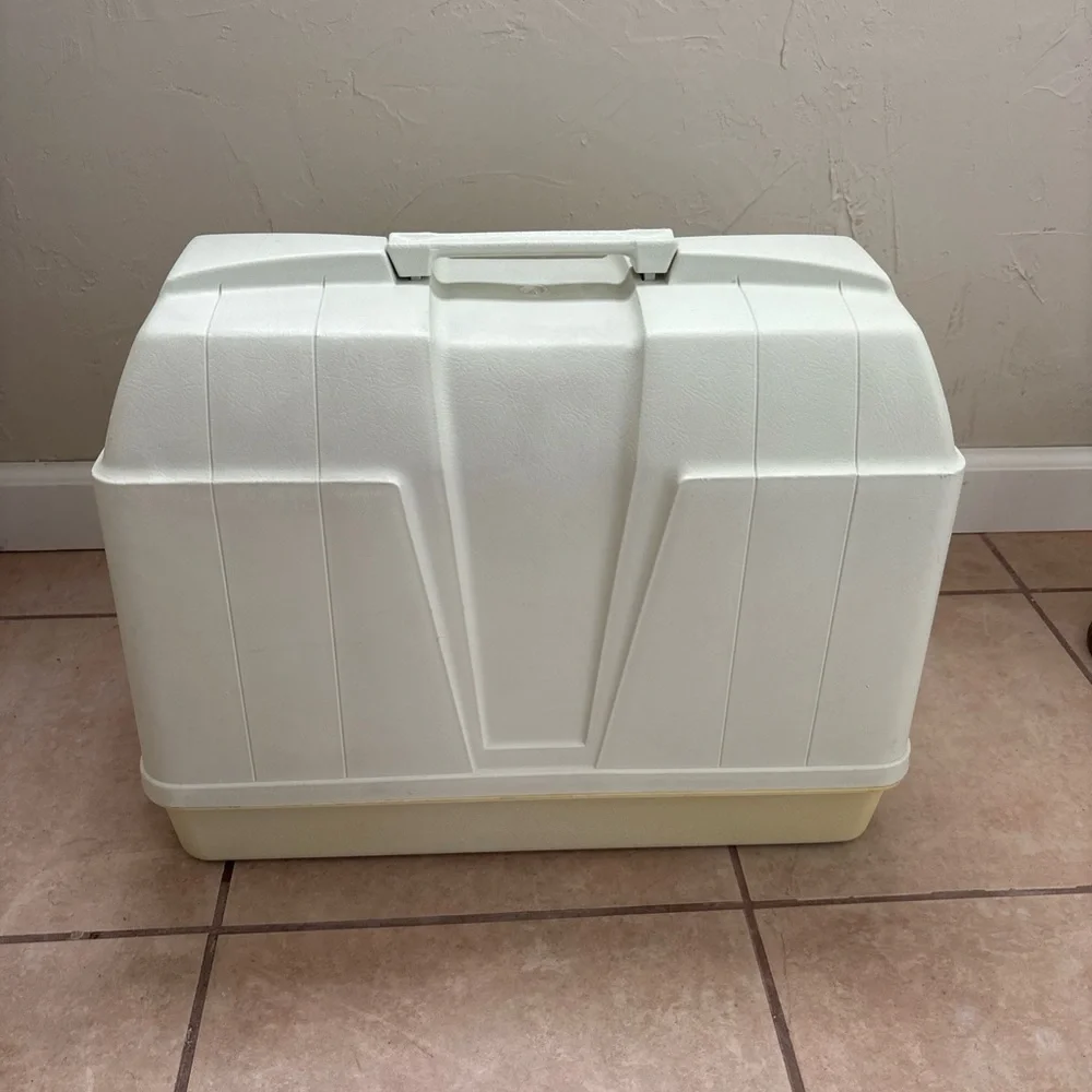 Vintage Art Deco Sewing Machine Hard Storage Case Heavy Duty! Fits Most Machines
